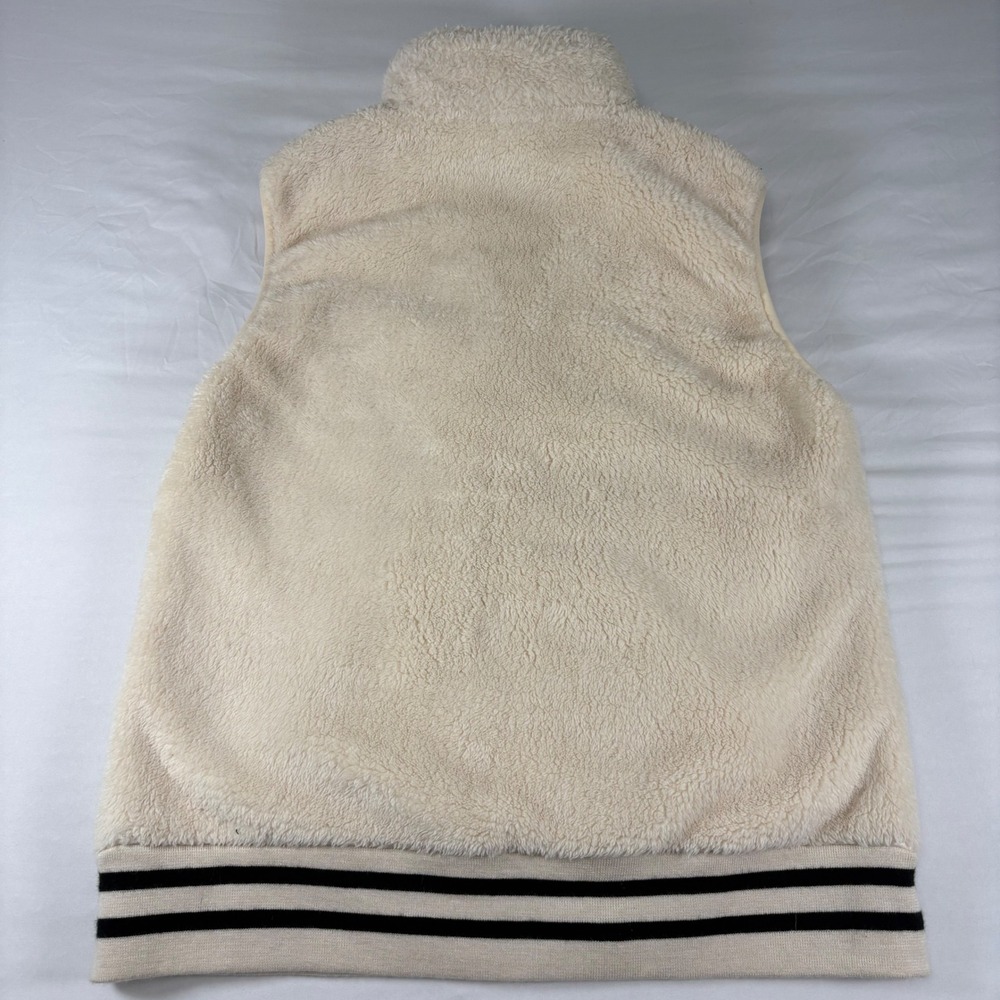 ZooZatz Iowa Hawkeyes Vest Womens XL Cream‎ Sherpa Fleece Full Zip NCAA College - Picture 6 of 8